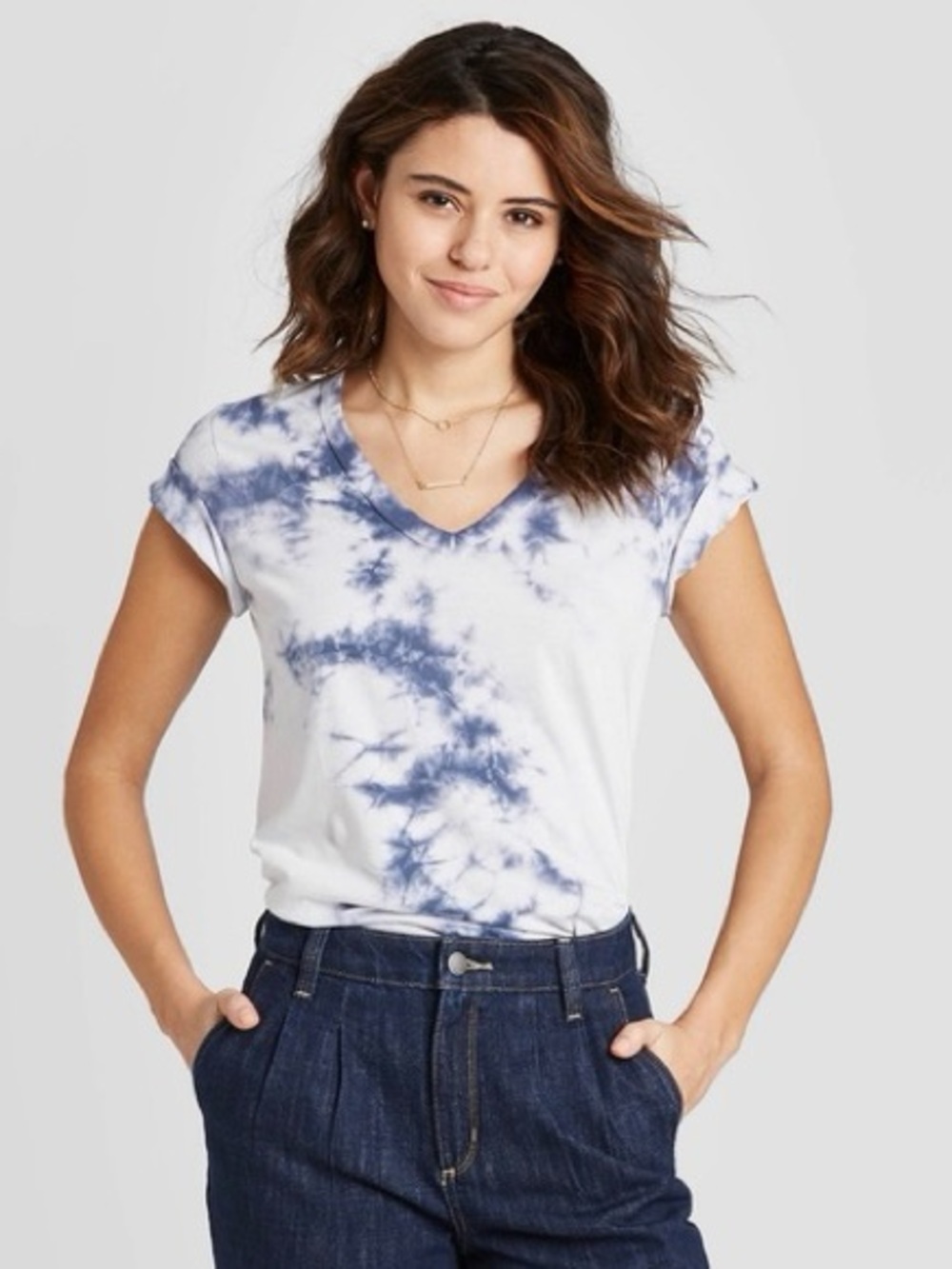 Tie-Dye V-Neck Tee